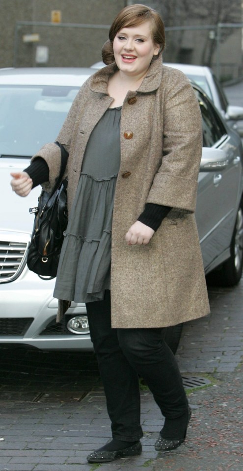 Adele, pictured here in 2008, has always been criticised for her body shape