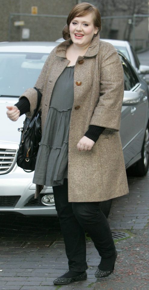  Adele, pictured here in 2008, has always been criticised for her body shape