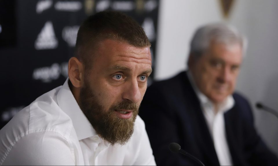 De Rossi revealed he retired because he doesnt want to be apart from his daughter in Italy