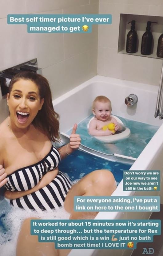  Stacey shared this adorable bath time snap