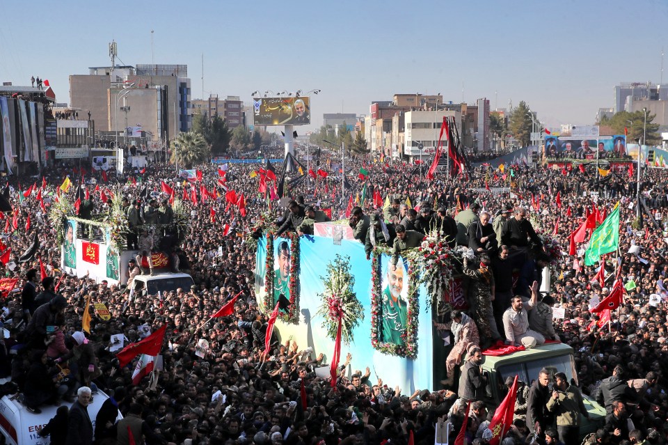  Soleimani's body has been paraded through a number of major cities in Iran