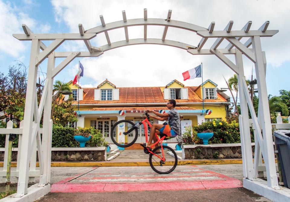  The French Caribbean island is why many of the extras speak French