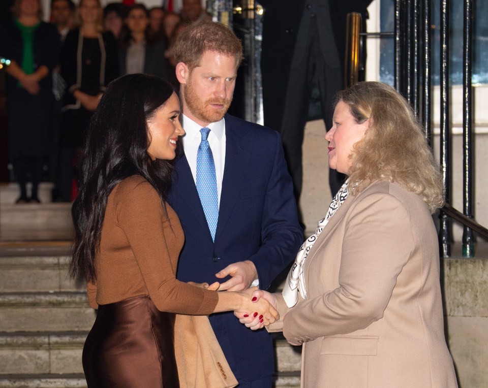  Harry and Meghan were greeted at Canada's High Commission shortly before the statement yesterday