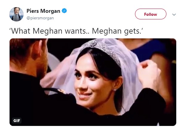 He posted a series of explosive tweet blaming Meghan for splitting Harry from the Royal Family