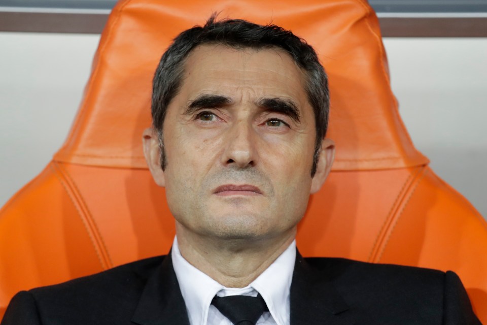  Current Barca boss Ernesto Valverde is under pressure with Barca's La Liga lead slipping and his current deal expiring at the end of the season