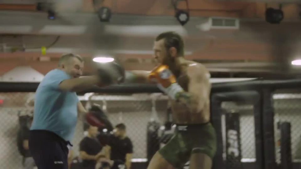  Conor McGregor works out in Las Vegas before his UFC comeback fight