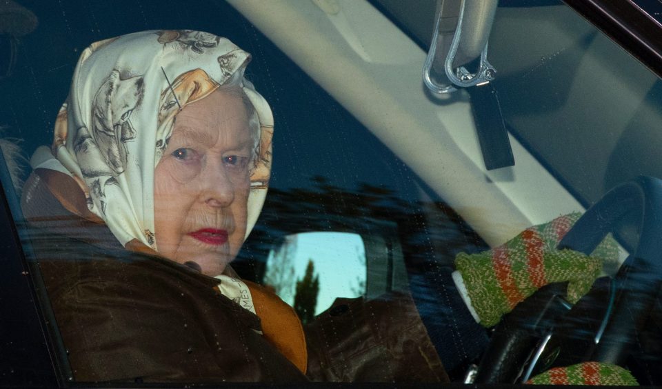  The Queen has been spotted for the first time since Prince Harry and Meghan Markle made their shock announcement