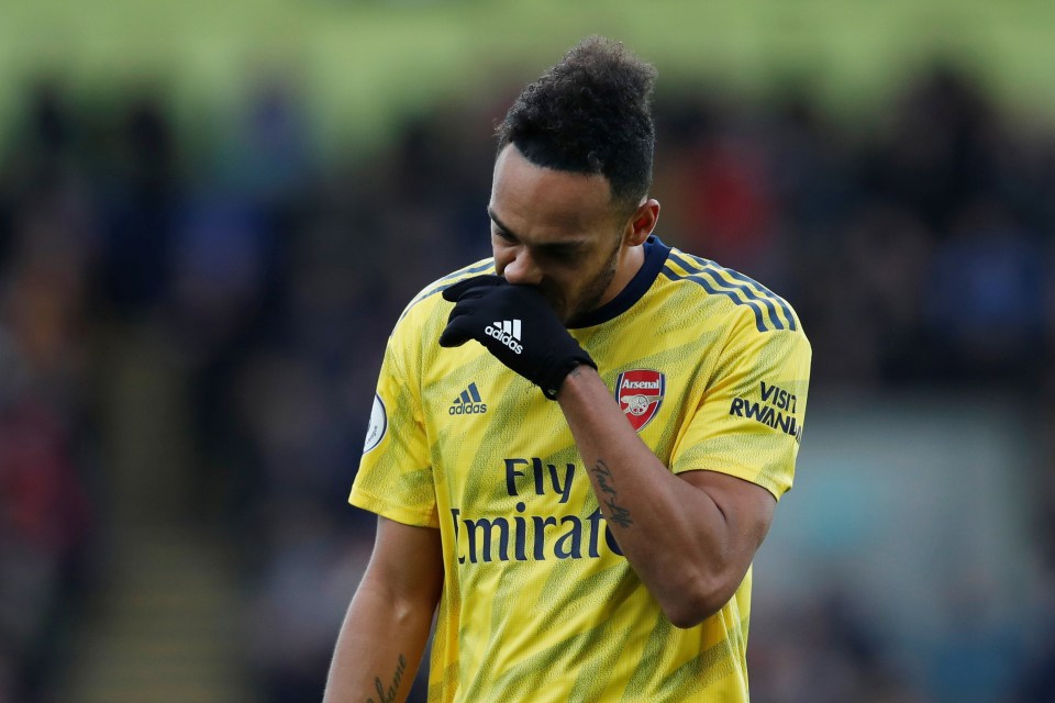  Pierre-Emerick Aubameyang scored the opener for Arsenal before he was sent off