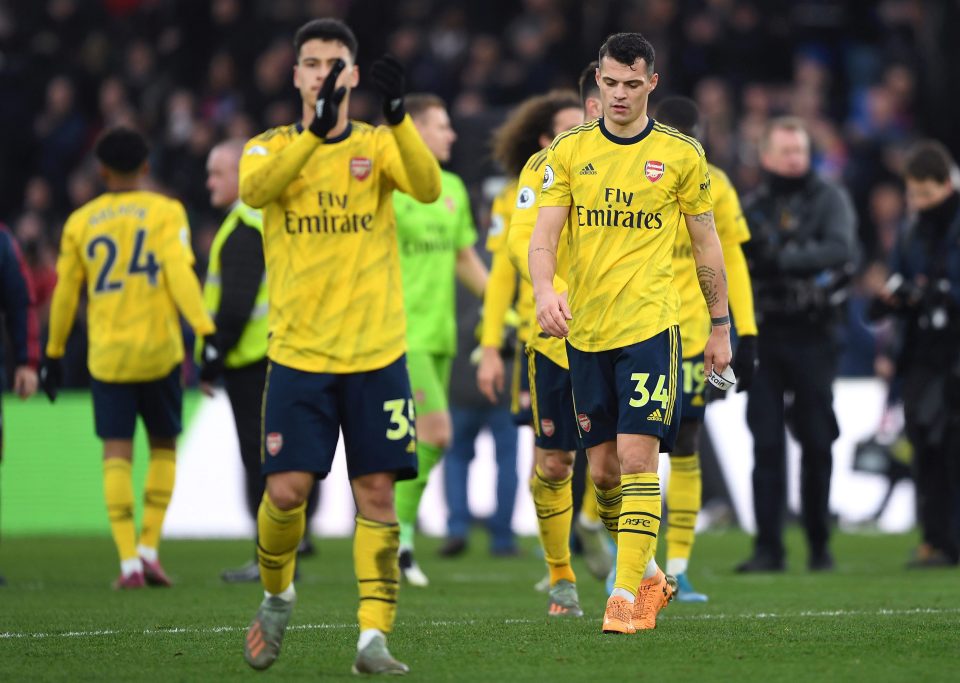  Granit Xhaka was back wearing the Arsenal captain's armband