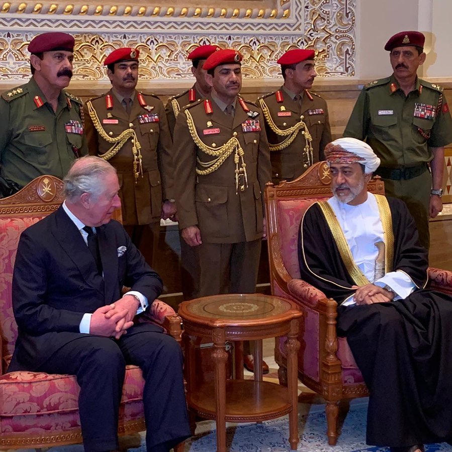  Prince Charles has been in Oman attending the funeral of Sultan Qaboos bin Said Al Said