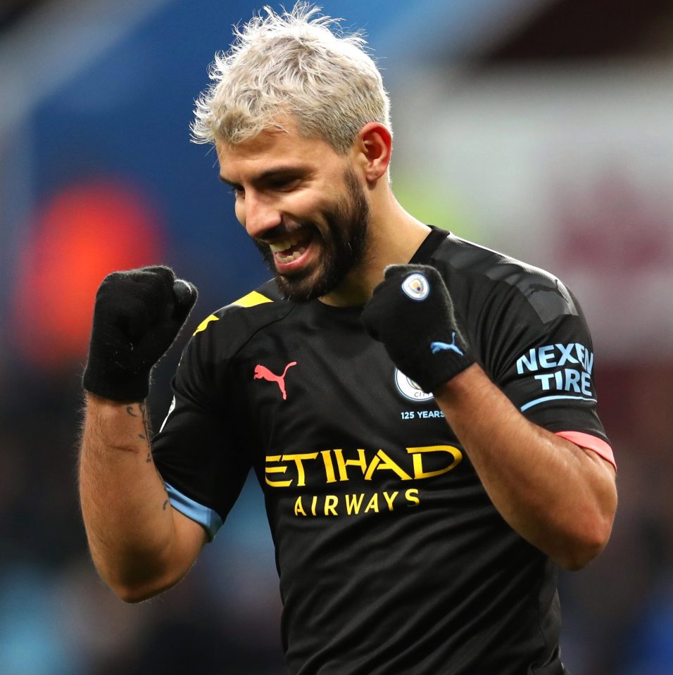 Man City striker Sergio Aguero made history as his hat-trick destroyed lowly Villa