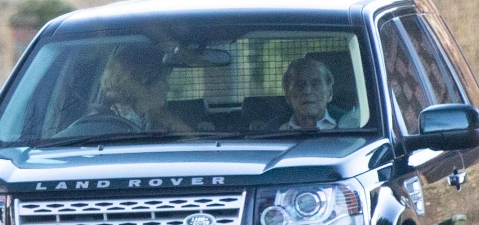  Prince Philip was today seen leaving Sandringham ahead of the summit with the Queen and Princes William and Harry