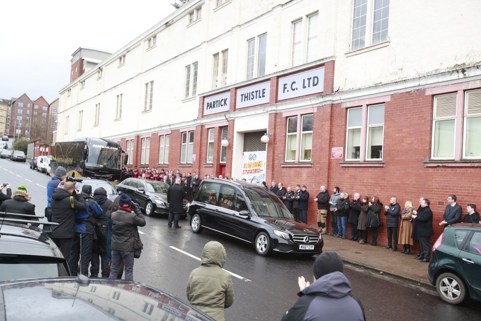  Mourners line the streets for Colin's funeral today