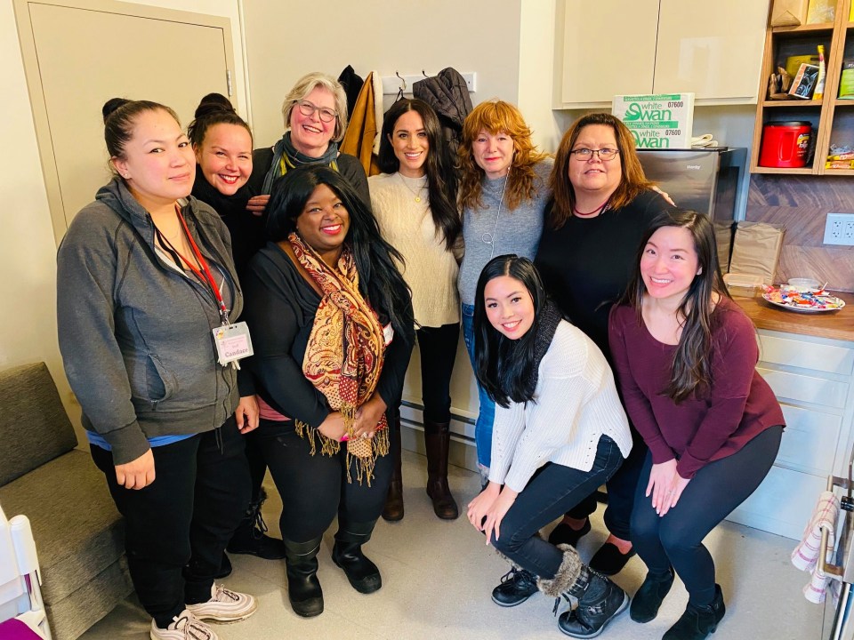 Meghan paid a visit to a women’s crisis centre in Canada – her first public appearance since the pair’s shock announcement