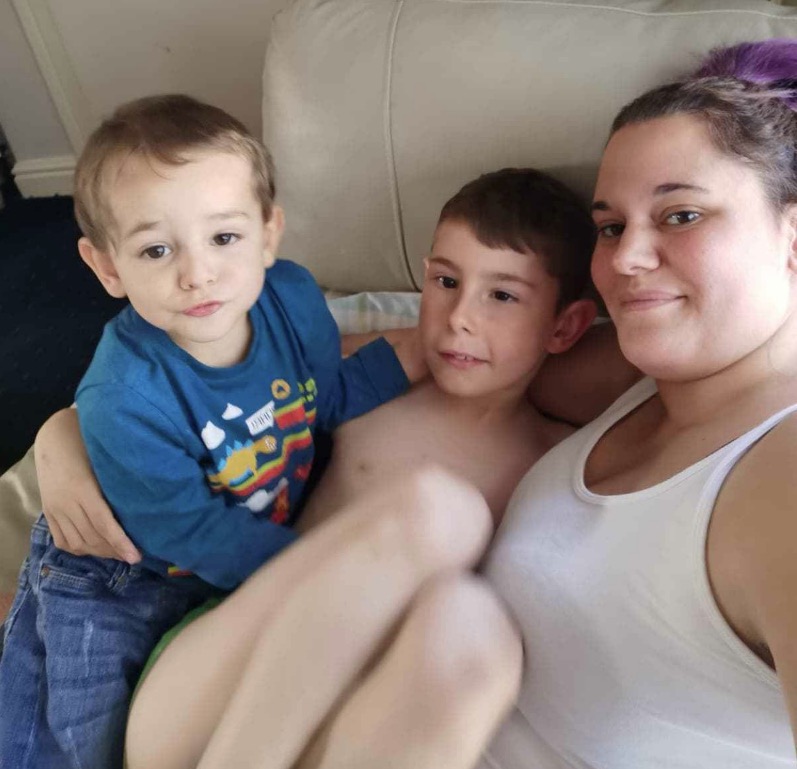  Victoria Morrison and her two sons Kyle and Tyler