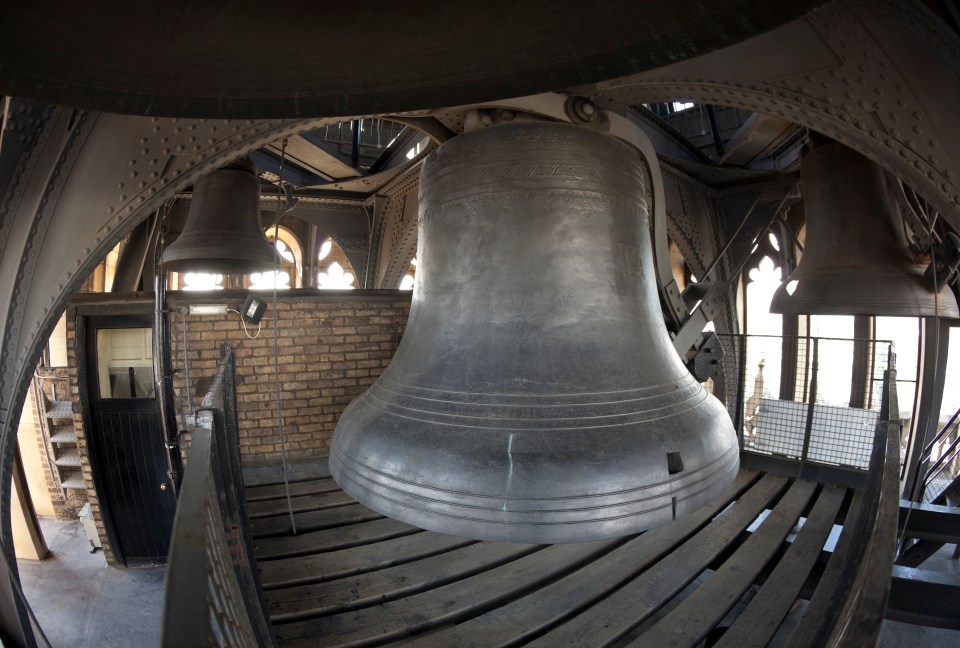 The Big Ben bell inside the Elizabeth Tower