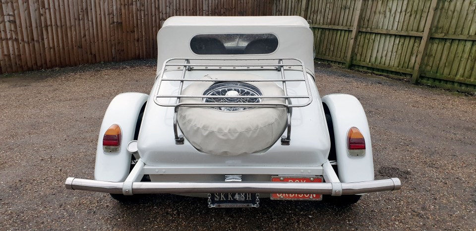  The car comes with a personalised Orbison licence plate