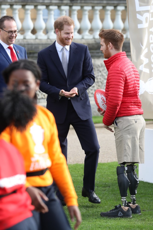 Harry met players ahead of the draw this afternoon