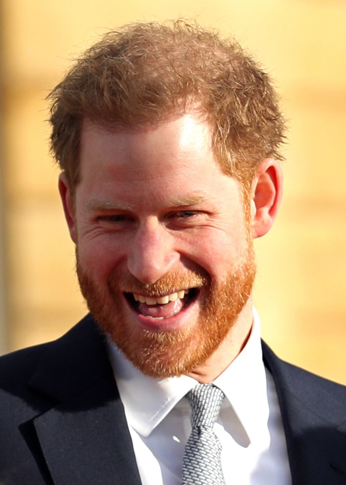 Prince Harry looked delighted today amid the Megxit storm