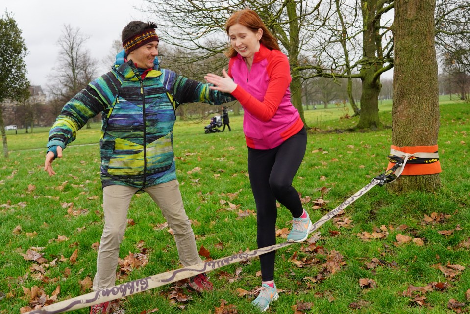  Finding a slacklining class can be hard because it isn’t offered in your standard gym