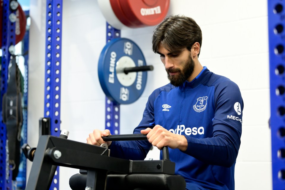  Andre Gomes has stepped up his recovery from his ankle break