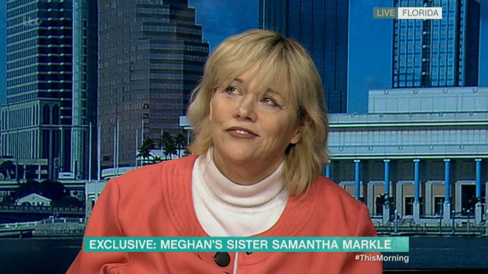 Samantha Markle said she did not believe her sister faced racism 