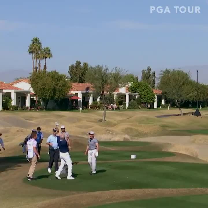  His achievement sparked celebration on the tee box