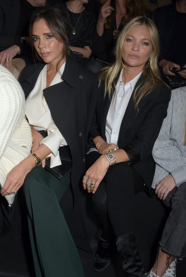  Fashion queens Victoria and Kate represent the Brits at the Dior show in Paris