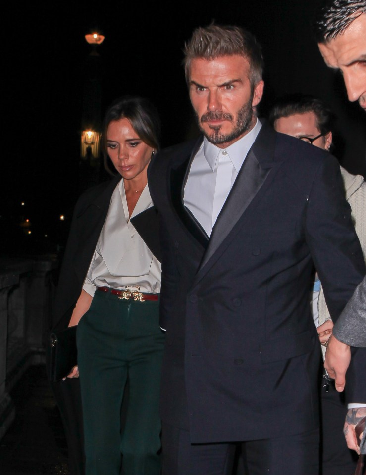  The couple leave the show in Paris