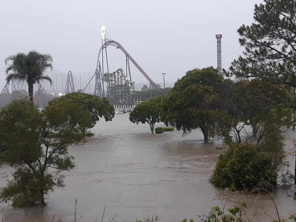  MovieWorld in Queensland was left underwater