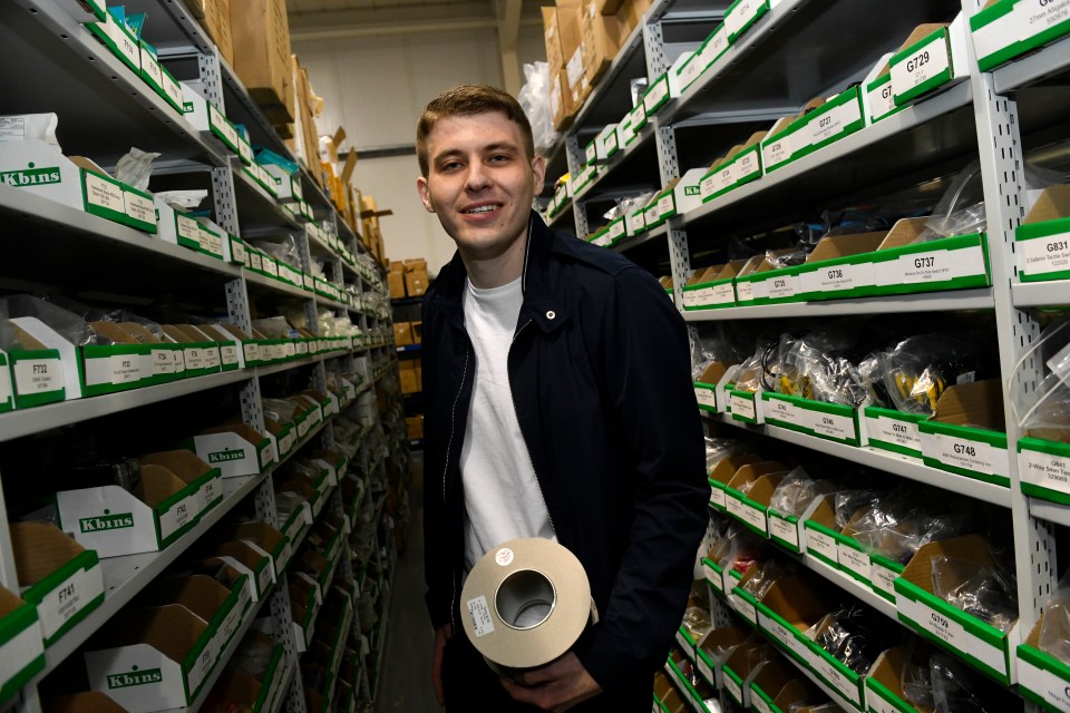  Ben Ewart, pictured, started his electronics company at just 19