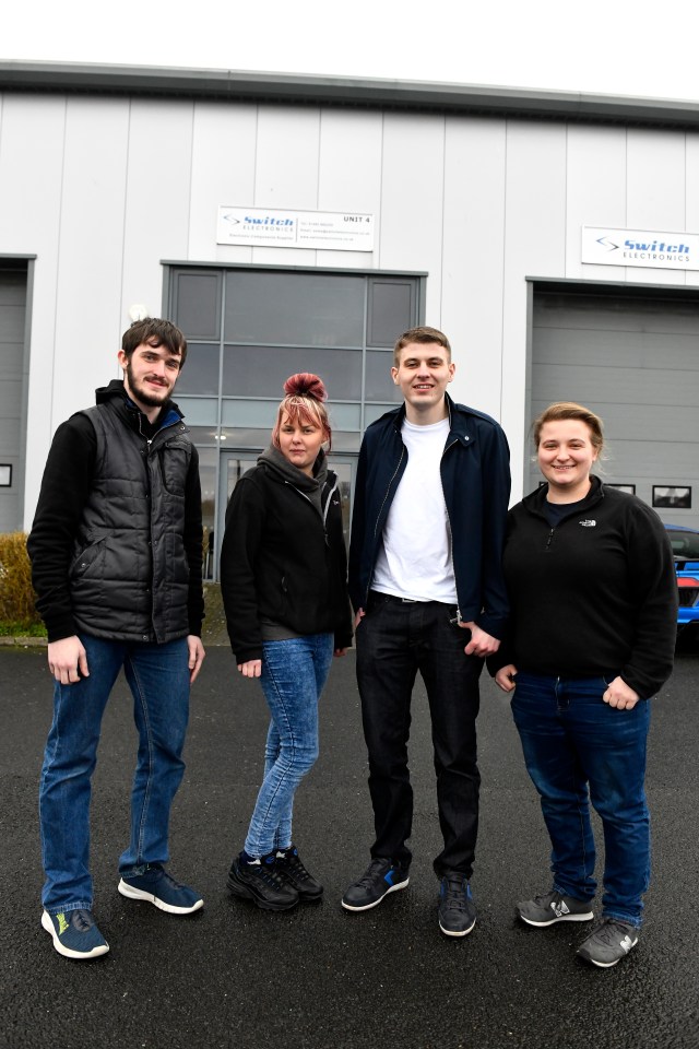  Switch Electronics now employs five members of staff and he has a large warehouse in Hull