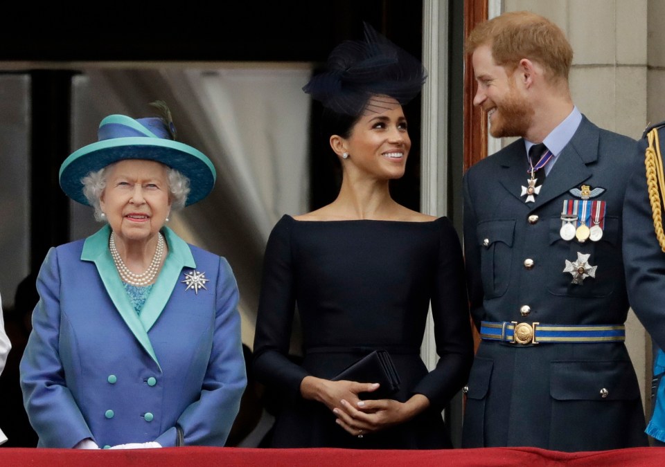  The couple spoke with the Queen after announcing they were quitting