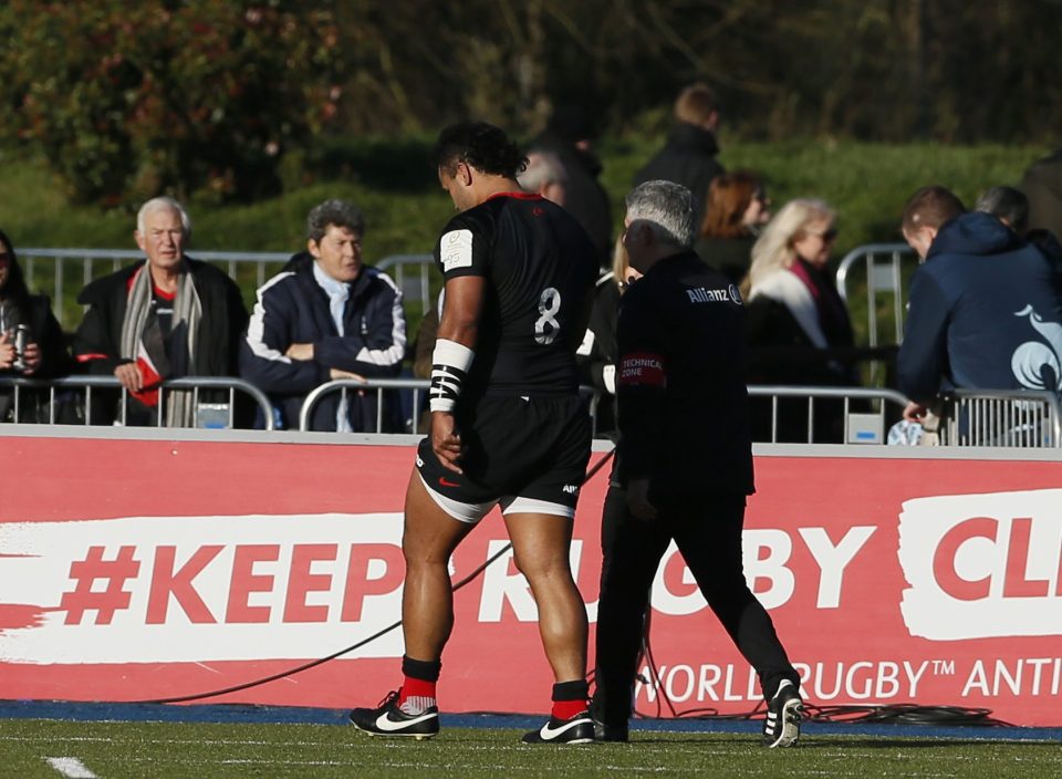  Vunipola had to trudge off against Racing 92