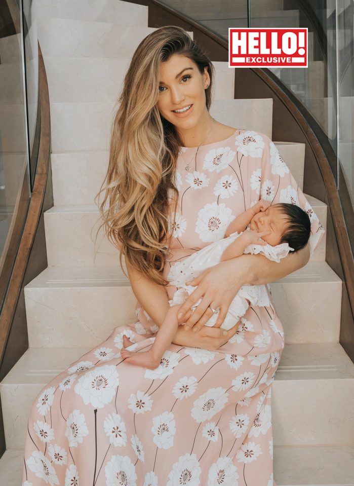  Amy Willerton has revealed she’s given birth to her first child two weeks after her due date