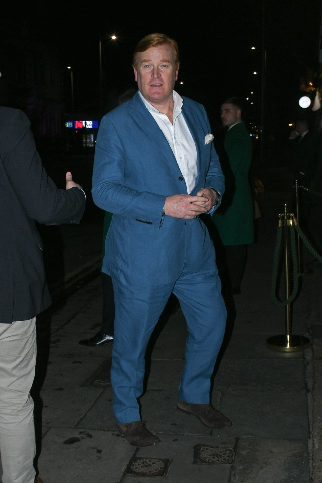  Mark Dyer arrives at The Ivy, where Prince Harry's charity event was held