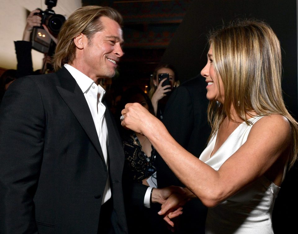  Brad Pitt and Jennifer Aniston have sent the rumour mill into overdrive after being spotted holding hands at the SAG Awards