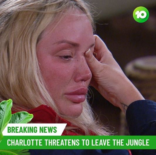  Charlotte Crosby wants to leave I'm A Celebrity