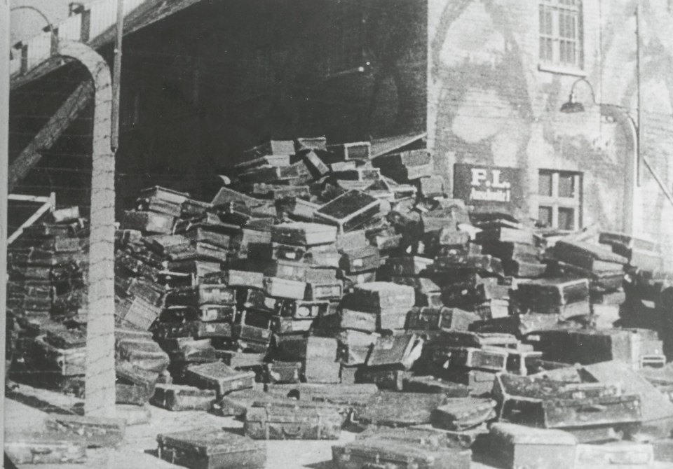  Suitcases of Holocaust victims murdered by the Nazis