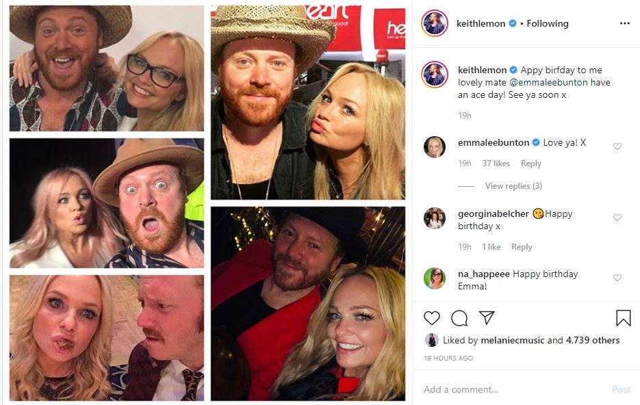  Comedian Keith Lemon created a collage for Emma for her special day