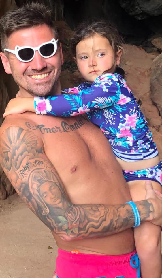  Kenny with his five-year-old daughter Robyn