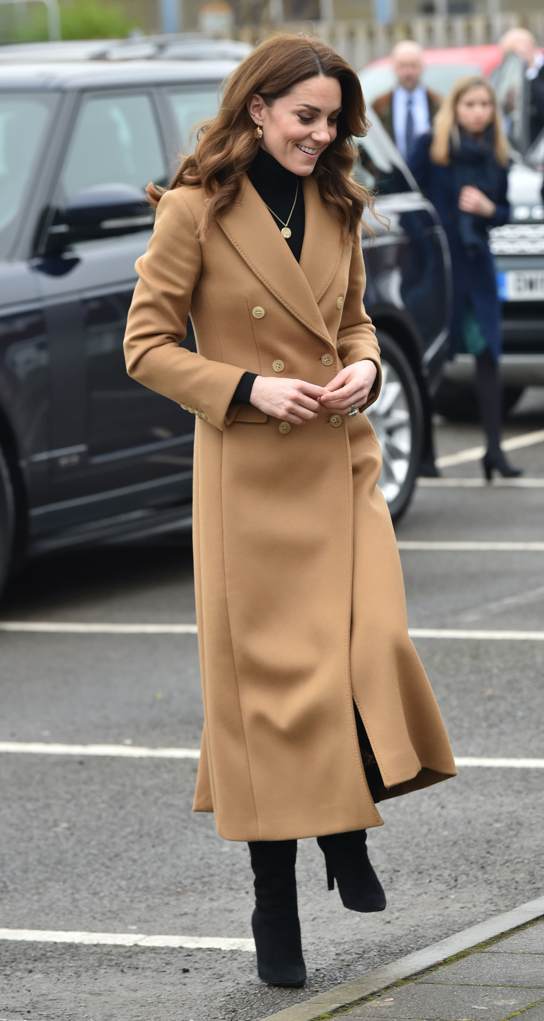 The Duchess of Cambridge wore an £149 coat by Massimo Dutti