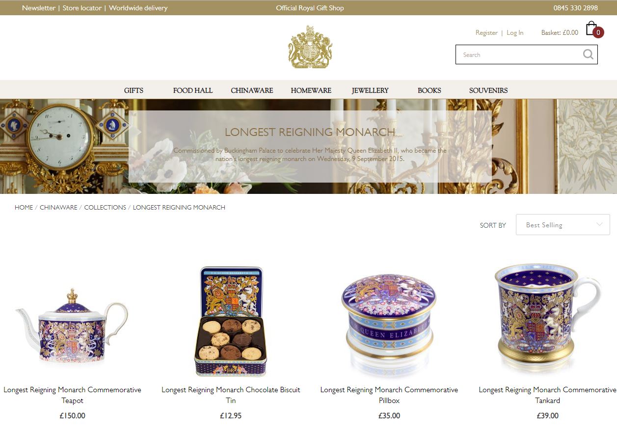  The collection of souvenirs sold to commemorate the Queen becoming the longest reigning monarch are also still listed on the site, despite it occurring almost three years before Harry and Meghan’s wedding