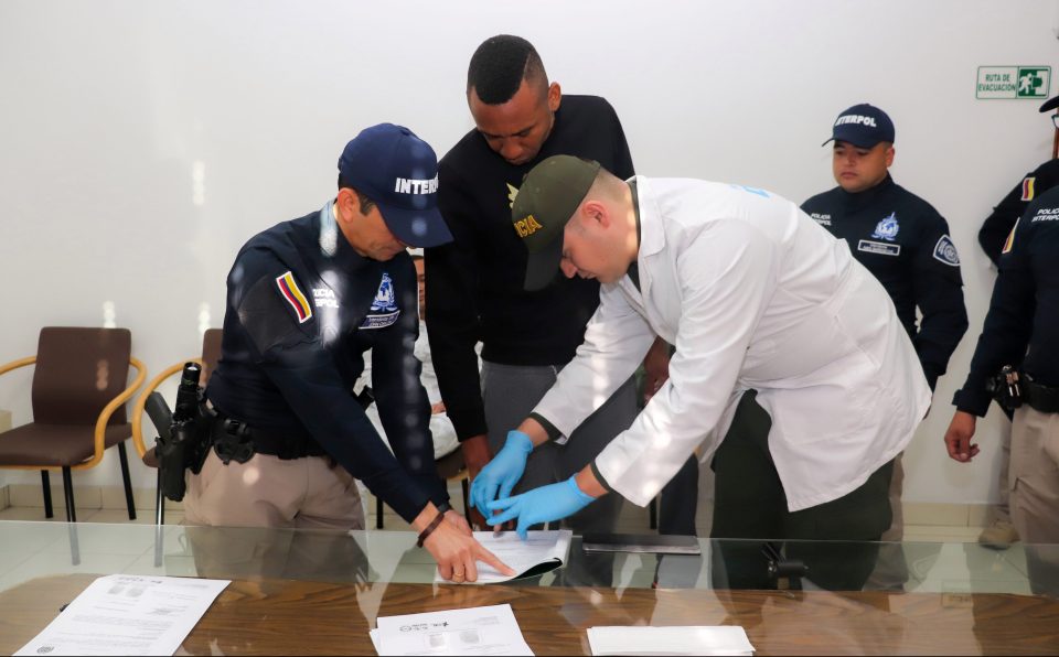  Fingerprinting took place on Jhon Viafara before he was sent to the US