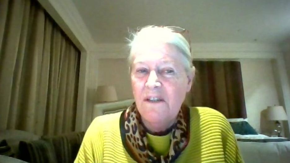  Cardiff lecturer 'stranded' in Wuhan Yvonne Griffiths spoke to BBC Wales via Skype from her hotel room