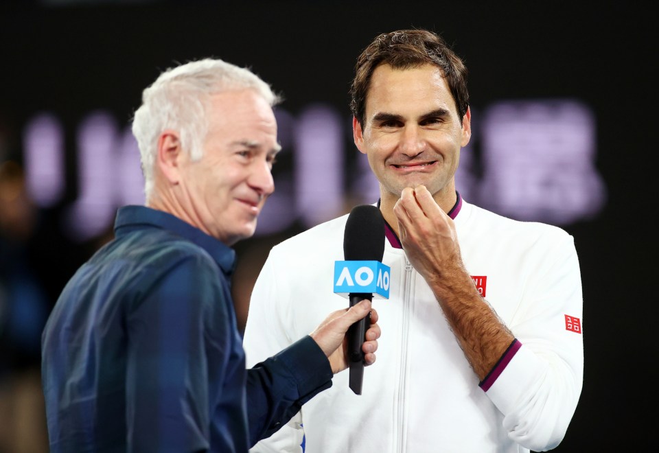  John McEnroe, pictured with Roger Federer, is one of the most respected voices in tennis