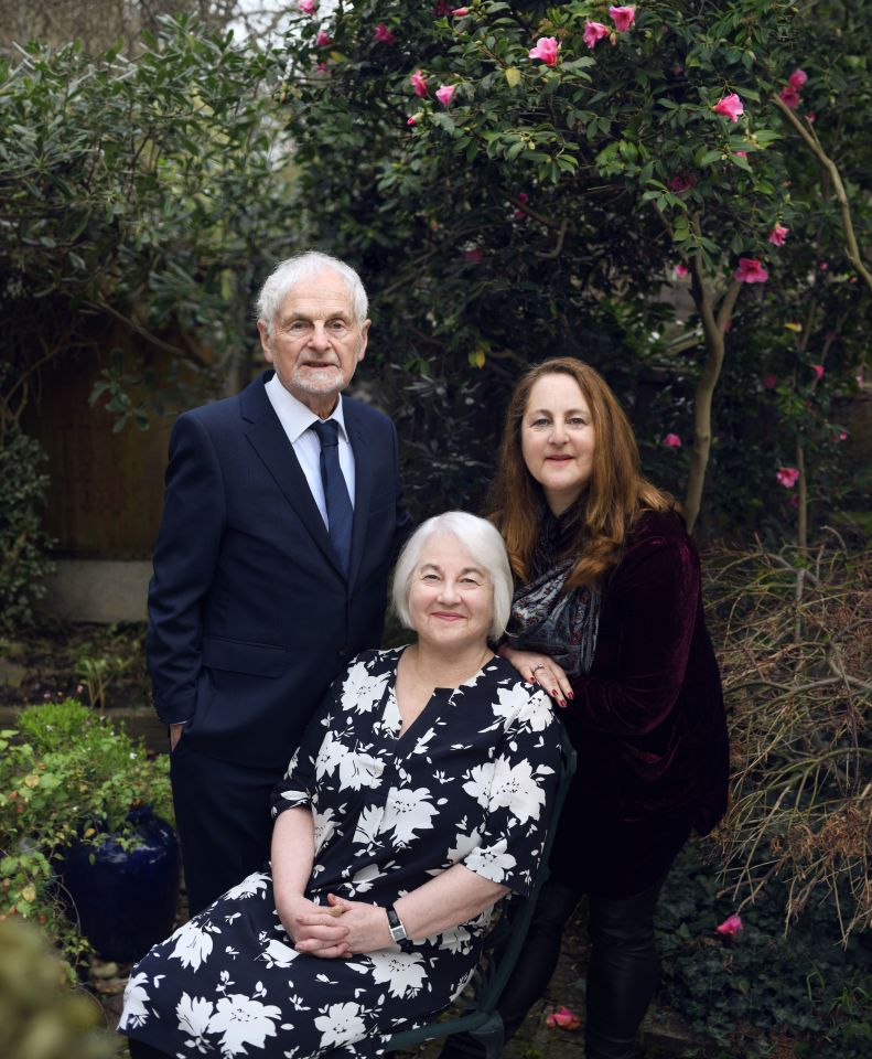  Joan Salter MBE, 79, who fled the Nazis as a young child, pictured with her husband Martin and her daughter Shelley