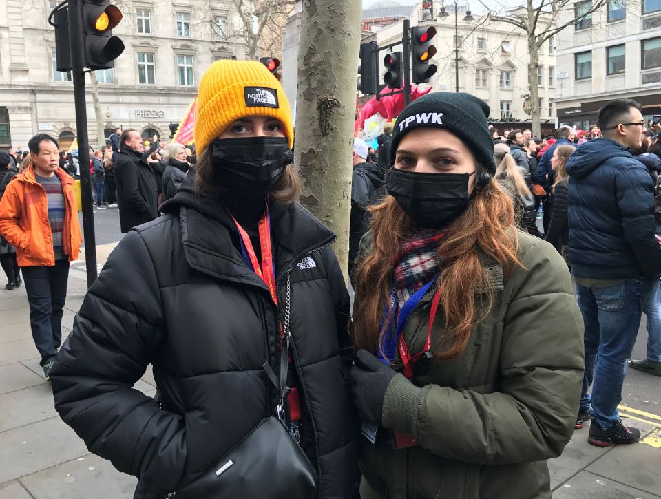  Tourists in Chinatown wear face masks amidst the Chinese New Year celebrations