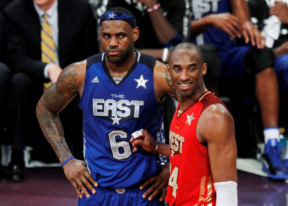  Often rivals on the court, LeBron and Kobe were always friends