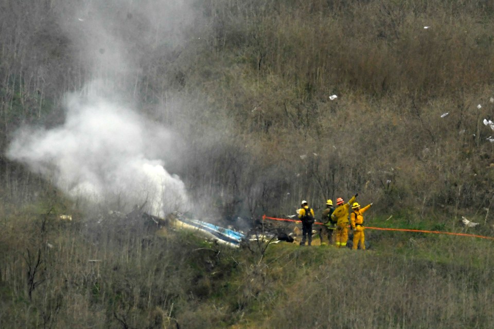  The helicopter the NBA legend was travelling in crashed in fog in the hills of Las Virgenes Canyon